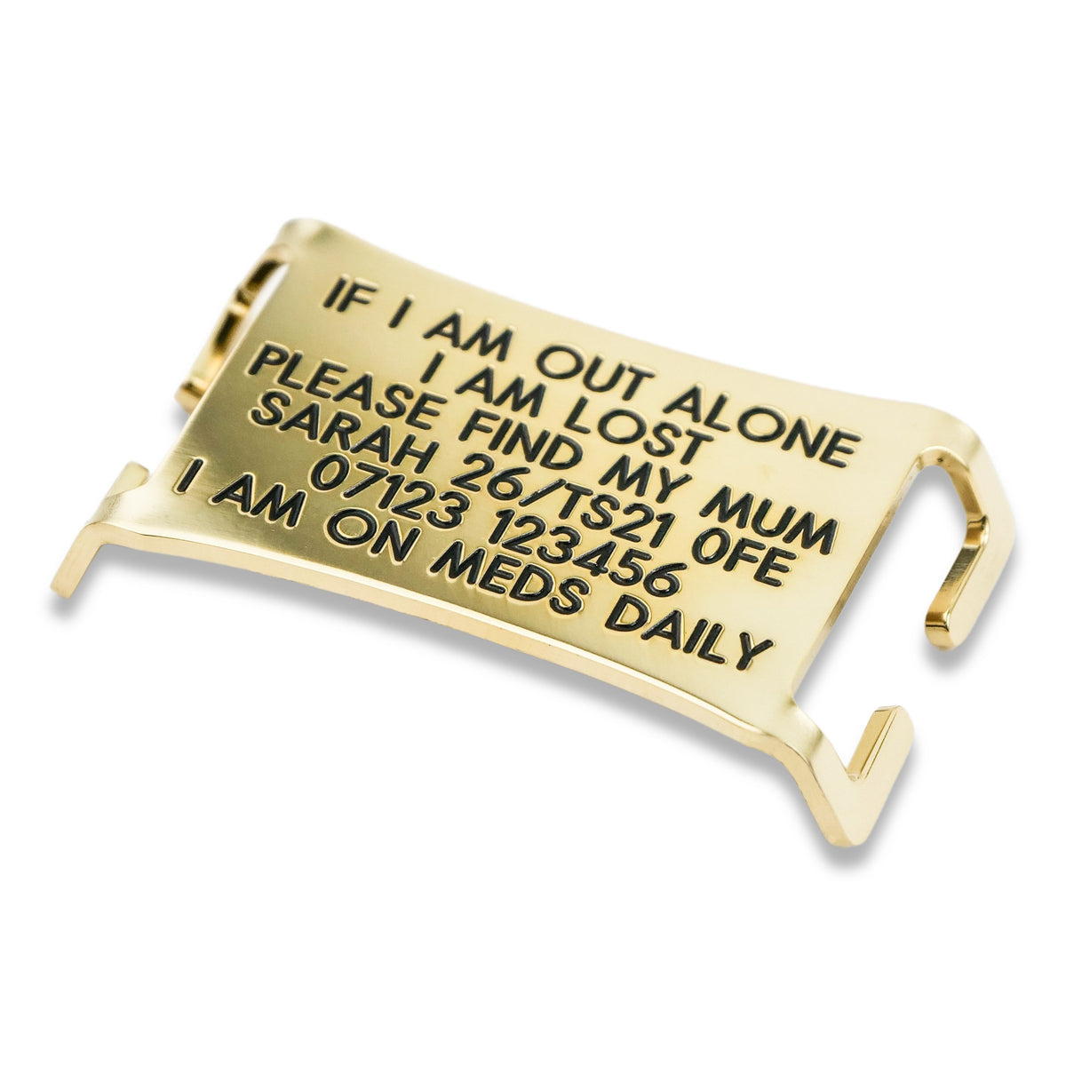 Easy fit agility collar tag, collars up to 21mm wide Engraving Studios