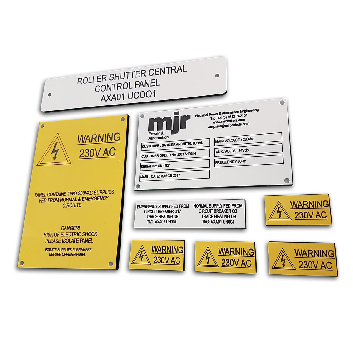 Traffolyte Labels – Engraving Studios