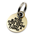 21mm Reinforced Brass Dog Tag