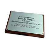 Hardwood Mount, Plaque Backing Board – Rectangular