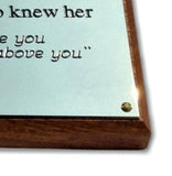 Hardwood Mount, Plaque Backing Board – Rectangular