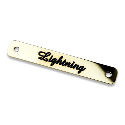 Brass Saddle name plate 65mm x 10mm