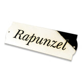 Curved end design solid brass engraved stable name plate