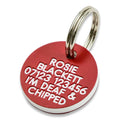 21mm Round Plastic Dog Tag