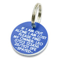 27mm Round Plastic Dog Pet Tag