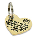 "Mum is ugly crying" engraved dog tag