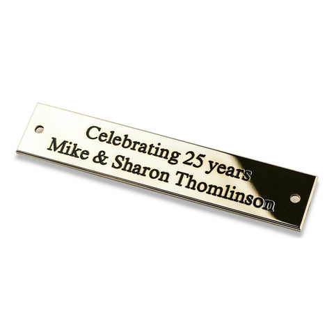 size - solid brass engraved plaques – Studios